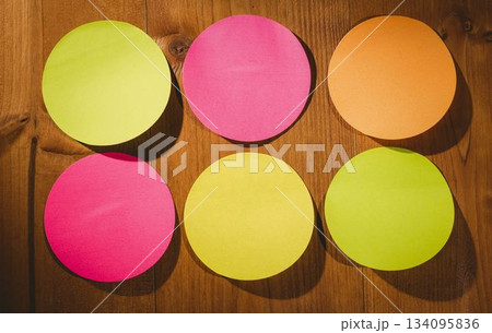 Colourful sticky notes with copy space 134095836