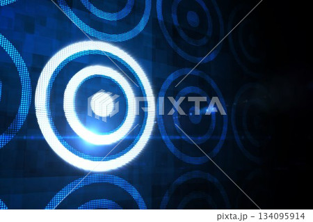Digital target over computing design Digital target over computing design 134095914