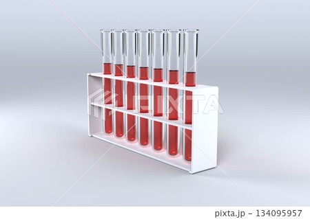 Test tube with chemical solution Test tube with chemical solution 134095957