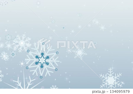 Composite image of snowflakes Composite image of snowflakes 134095979