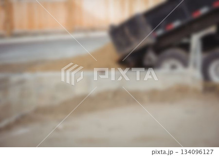 Machine on construction site Machine on construction site 134096127