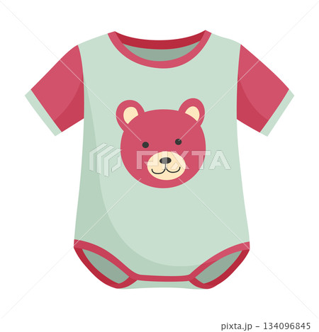 Charming infant attire, Sweet bear romper for babies, Soft newborn jumpsuit with adorable bear design, Cute infant outfit featuring comfortable bearthemed romper 134096845