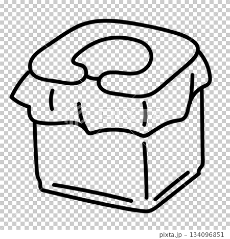 Portable toilet_line drawing 134096851