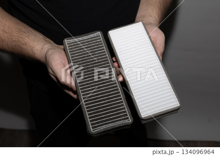 Dirty Car Cabin Air Filter 134096964