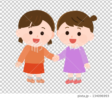 親密朋友的插圖 134096993