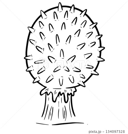 Fun Cartoon Mushroom Toadstool Character Vector Illustration 134097328