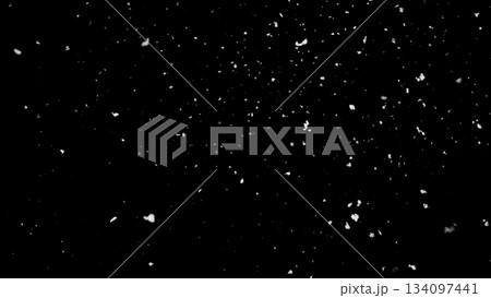 Freeze motion of natural snow falling on black background Freeze motion of natural snow falling on black background 134097441