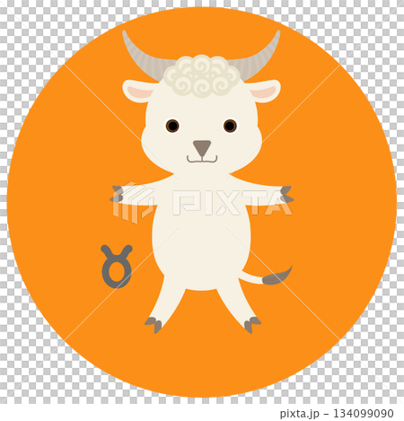 12星座_牡牛座_ポップ 134099090