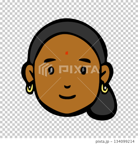 アイコン_人物・女性・外国人・国籍のイラスト素材 [134099214] - PIXTA