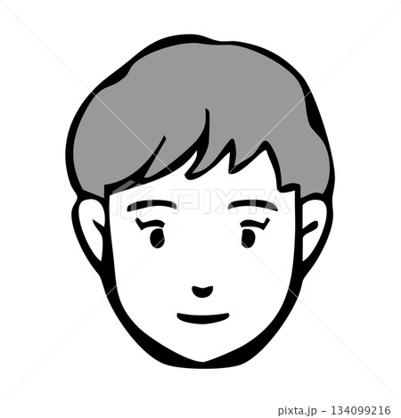 モノクロアイコン_人物・女性・外国人・国籍 モノクロアイコン_人物・女性・外国人・国籍 134099216