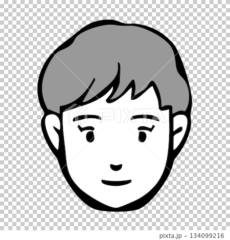 モノクロアイコン_人物・女性・外国人・国籍 モノクロアイコン_人物・女性・外国人・国籍 134099216