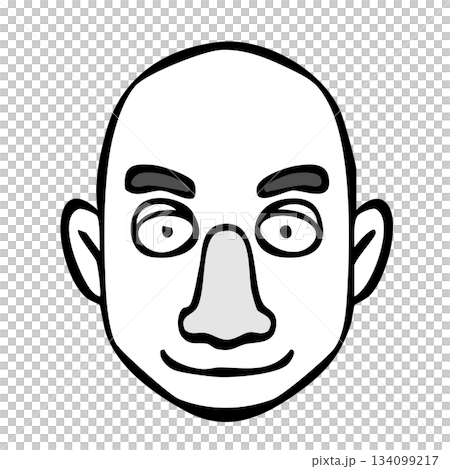 モノクロアイコン_人物・男性・外国人・国籍 モノクロアイコン_人物・男性・外国人・国籍 134099217
