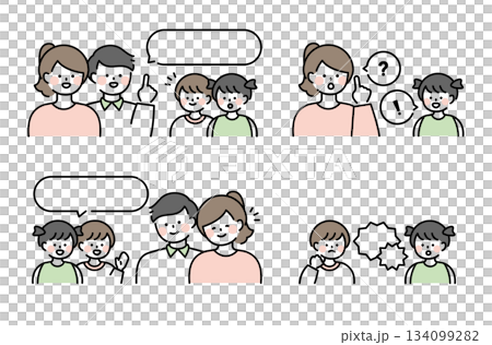 家庭對話和溝通套裝 134099282