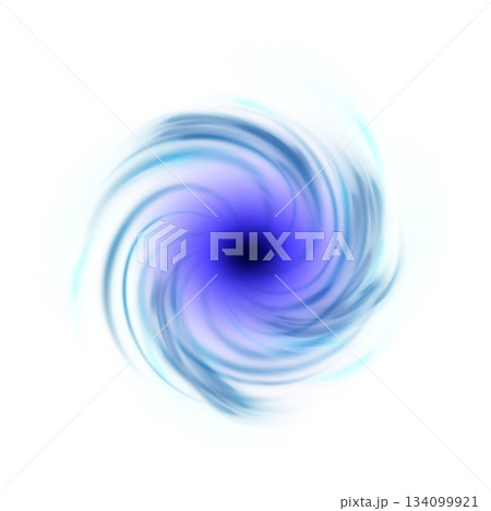 Realistic tornado swirl storm view from above, hurricane wind vortex, vector 3D cyclone twister, whirlwind air funnel 134099921
