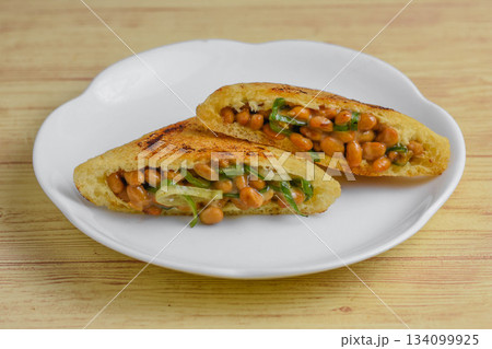 納豆の油揚げ詰め焼き 134099925