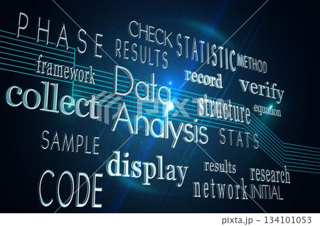 Computing buzzwords on black background Computing buzzwords on black background 134101053