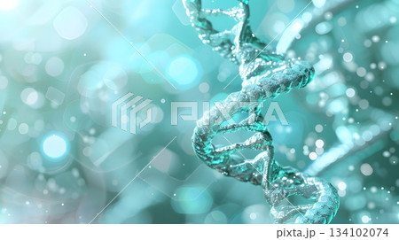 DNA二重らせんと分子構造の抽象医療背景:バイオテクノロジー・科学研究コンセプト DNA二重らせんと分子構造の抽象医療背景:バイオテクノロジー・科学研究コンセプト 134102074