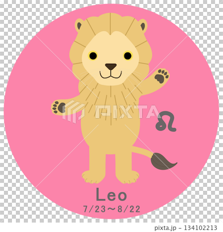 12星座_獅子座_ポップ 12星座_獅子座_ポップ 134102213