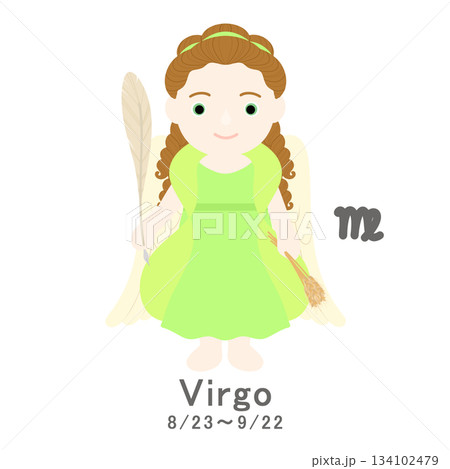 12星座_乙女座_ポップ 12星座_乙女座_ポップ 134102479