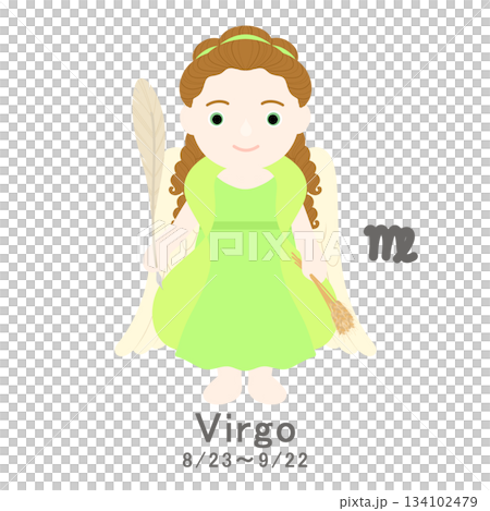 12星座_乙女座_ポップ 12星座_乙女座_ポップ 134102479
