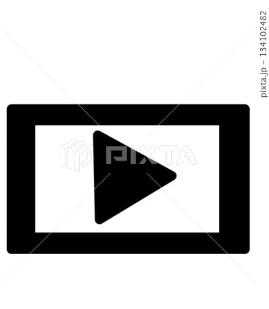 動画再生画面のアイコン 動画再生画面のアイコン 134102482