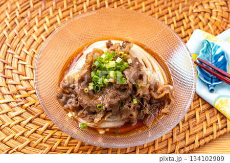 牛しぐれ煮のぶっかけうどん 134102909