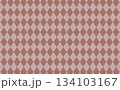 チェック背景　パターンスウォッチ　バレンタイン配色 134103167
