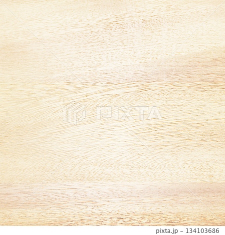 アカシアの明るい白木色の木目のある板材の表面の正方形の背景画像 134103686