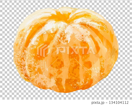 剥いたみかんのイラスト(皮なし) 134104112