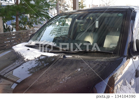 車のフロント部分 134104390