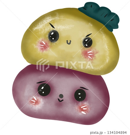 Cute Moji mochi Smile For you Cute Moji mochi Smile For you 134104894