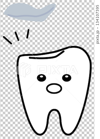 補牙材質脫落時，牙齒會感到驚訝 134107395