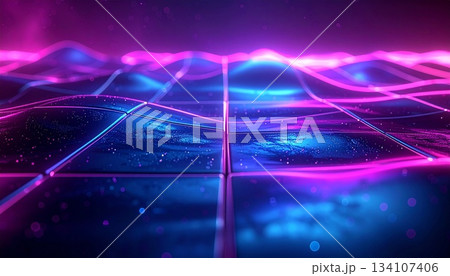 サイバー空間の抽象的な背景 134107406