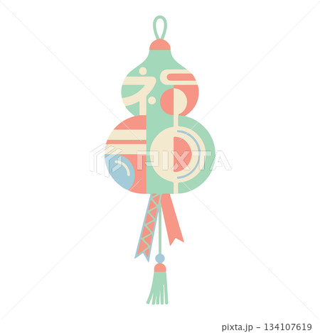 Geometric Gourd Ornament 134107619