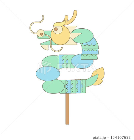 Geometric Dragon Puppet 134107652