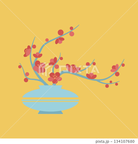 Floral Arrangement in Vase 134107680