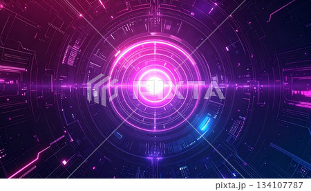 サイバー空間のトンネル サイバー空間のトンネル 134107787