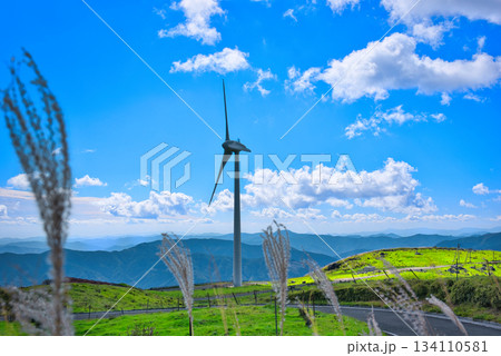 四国カルストの風車 134110581