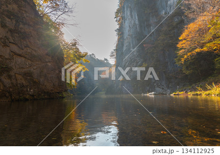 秋の猊鼻渓 秋の猊鼻渓 134112925