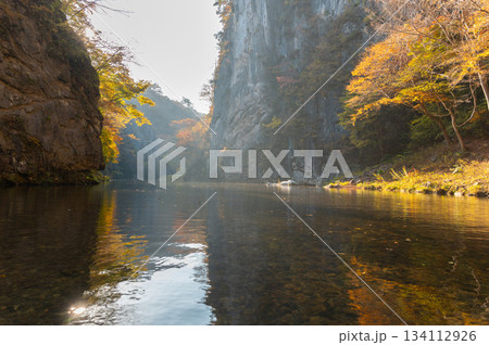 秋の猊鼻渓 秋の猊鼻渓 134112926