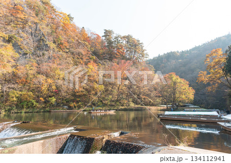 秋の猊鼻渓 134112941