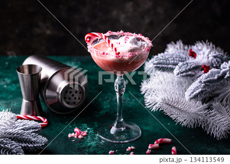 Christmas drink pink peppermint martini Christmas drink pink peppermint martini 134113549