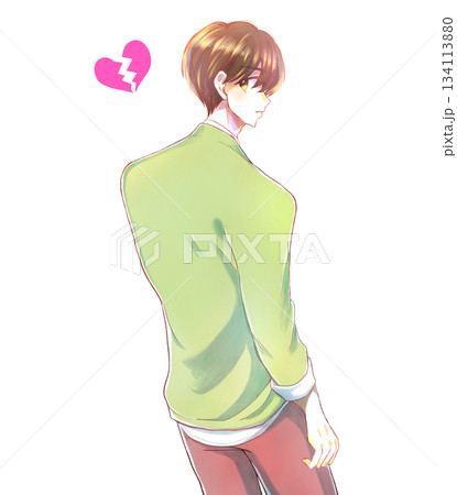 振り向く男性 寂しげ 失恋 振り向く男性 寂しげ 失恋 134113880