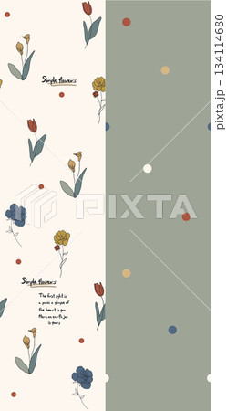 Assorted floral geometric and heart pattern panel designs in soft pastel colors Assorted floral geometric and heart pattern panel designs in soft pastel colors 134114680