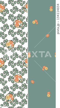 Assorted floral geometric and heart pattern panel designs in soft pastel colors Assorted floral geometric and heart pattern panel designs in soft pastel colors 134114834
