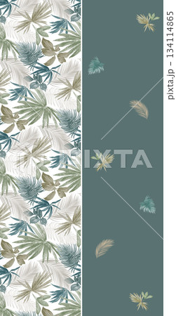 Assorted floral geometric and heart pattern panel designs in soft pastel colors Assorted floral geometric and heart pattern panel designs in soft pastel colors 134114865