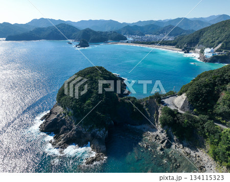 徳島県美波町　恵比須洞と大浜海岸 134115323