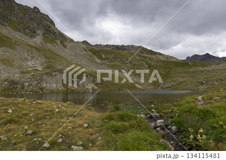 Visit to Gafiersee lake on the Smugglerpfad trail in Luzein Switzerland with stunning mountain views and hiking paths Visit to Gafiersee lake on the Smugglerpfad trail in Luzein Switzerland with stunning mountain views and hiking paths 134115481