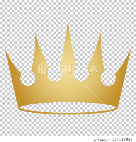 Golden crown vector icon Golden crown vector icon 134118959