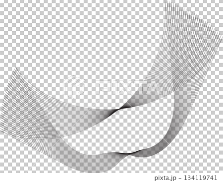 Geometric shape line with blend effect effect. Futuristic technology concept Geometric shape line with blend effect effect. Futuristic technology concept 134119741